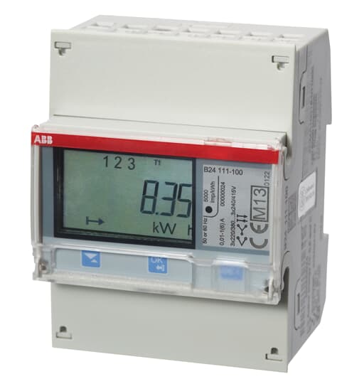 ABB B24 111-100 Digital energy meter, CT connected, 6A